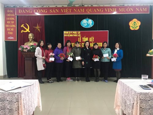 Đảng viên, CBGVNV và học sinh trường mầm non Phúc Lợi  Học tập và làm theo tư tưởng, đạo đức, phong cách Hồ Chí Minh .